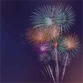 photo of thermometer indicating high temperatures and orange background with sun