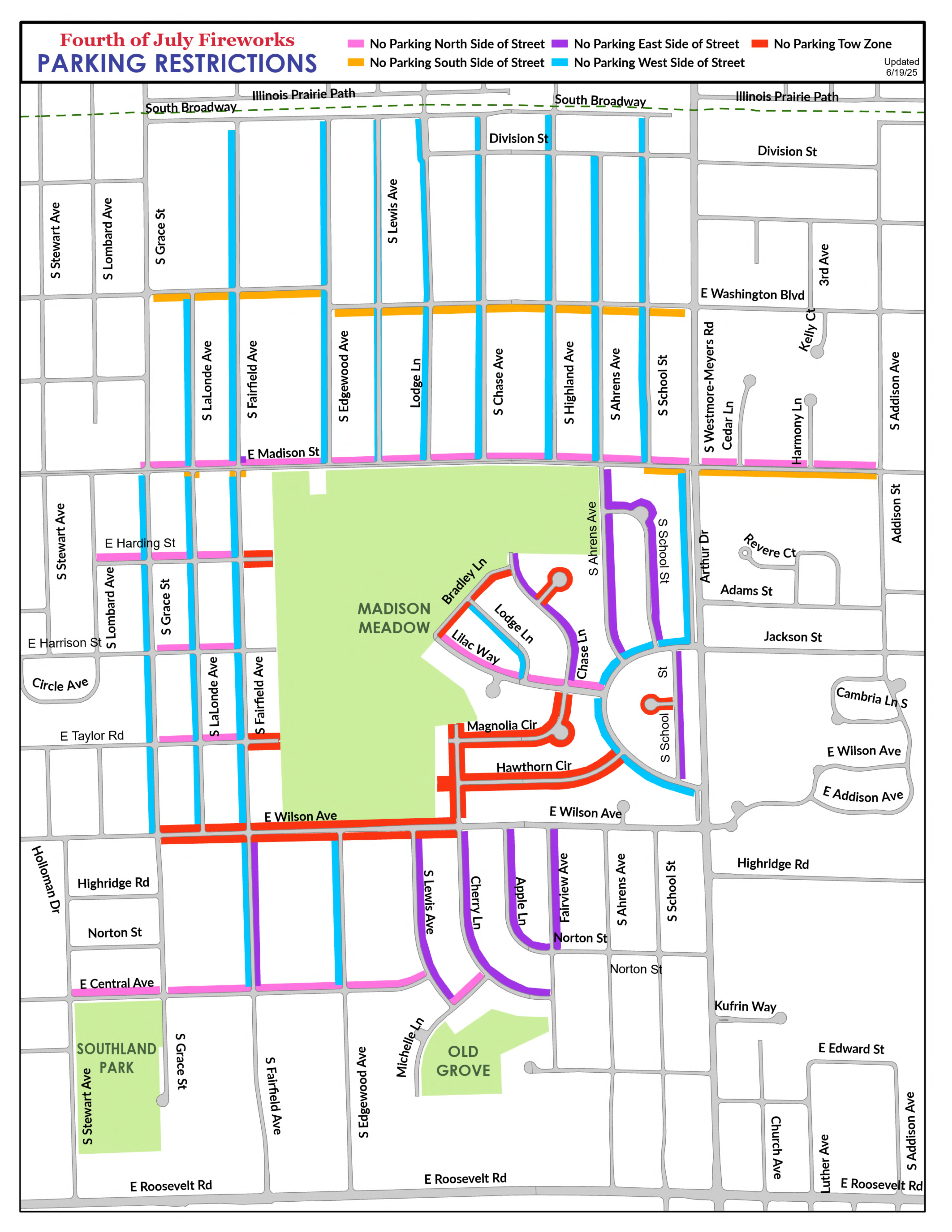 2025 Fourth of July Parking Restrictions