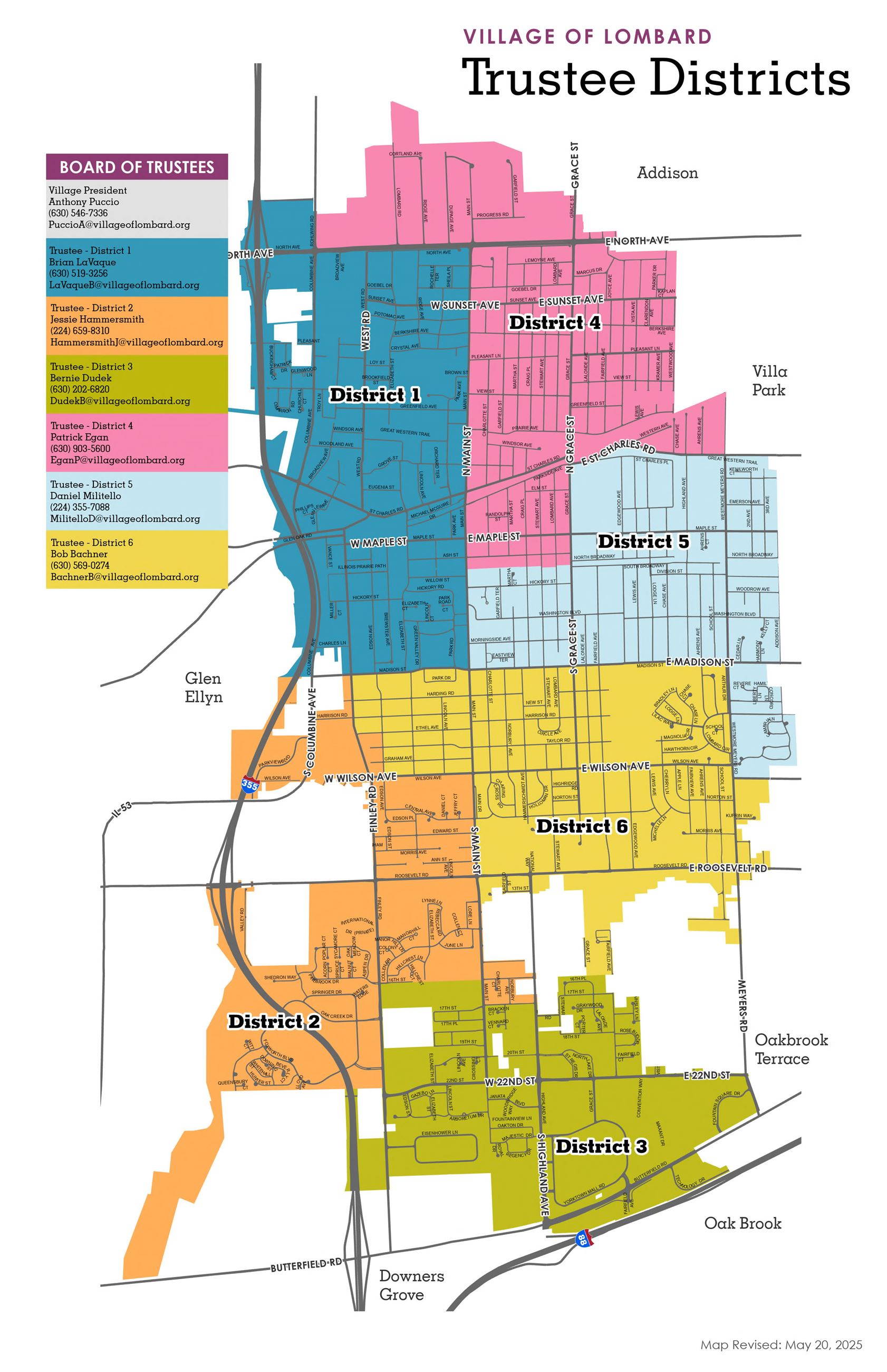 Trustee District Map